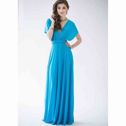 Boho Maxi Club Dress Red Bandage Long Dress Party Multiway Bridesmaids Convertible Infinity Robe Dress The Clothing Company Sydney
