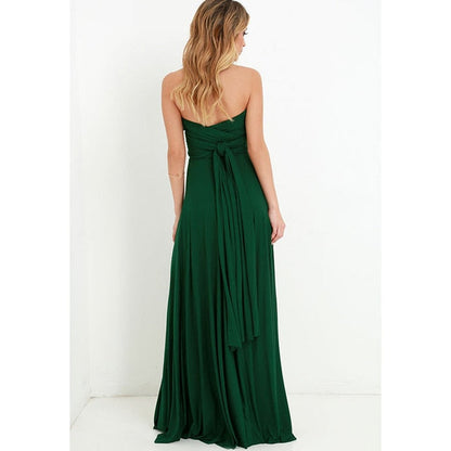 Boho Maxi Club Dress Red Bandage Long Dress Party Multiway Bridesmaids Convertible Infinity Robe Dress The Clothing Company Sydney