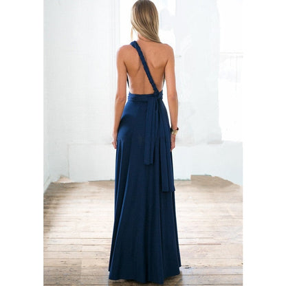 Boho Maxi Club Dress Red Bandage Long Dress Party Multiway Bridesmaids Convertible Infinity Robe Dress The Clothing Company Sydney
