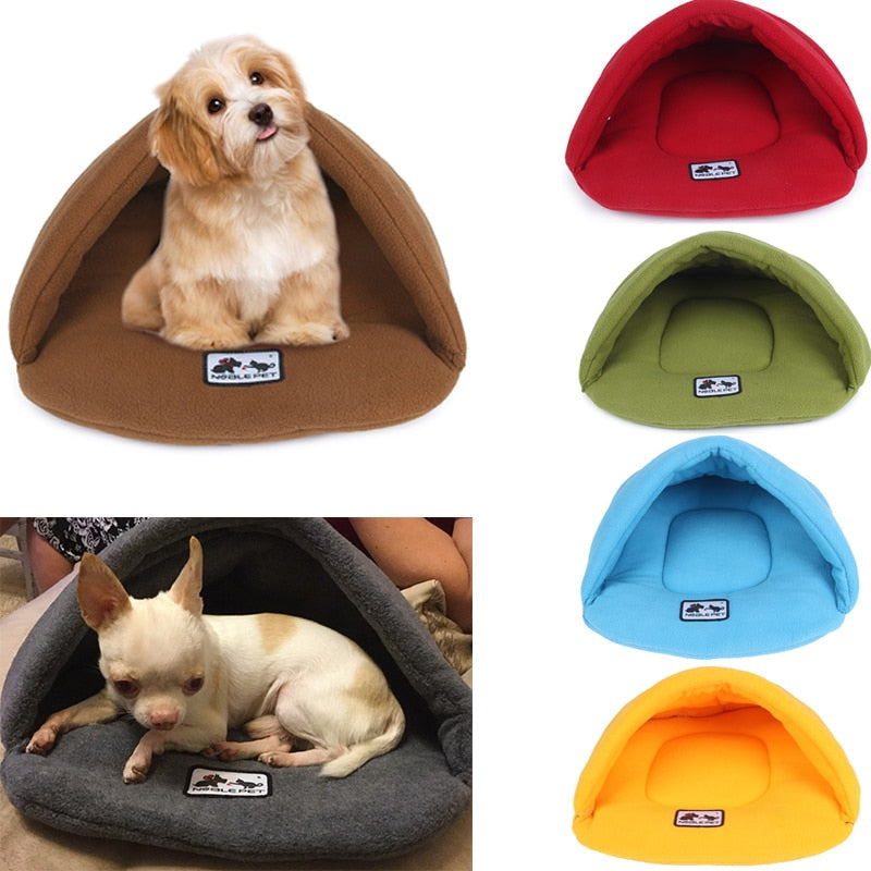 6 Colors Soft Polar Fleece Winter Warm Pet Heated Mat Small Dog Puppy Kennel House for Cats Sleeping Bag Nest Cave Bed The Clothing Company Sydney