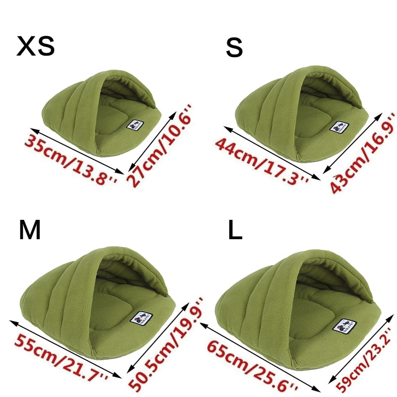 6 Colors Soft Polar Fleece Winter Warm Pet Heated Mat Small Dog Puppy Kennel House for Cats Sleeping Bag Nest Cave Bed The Clothing Company Sydney