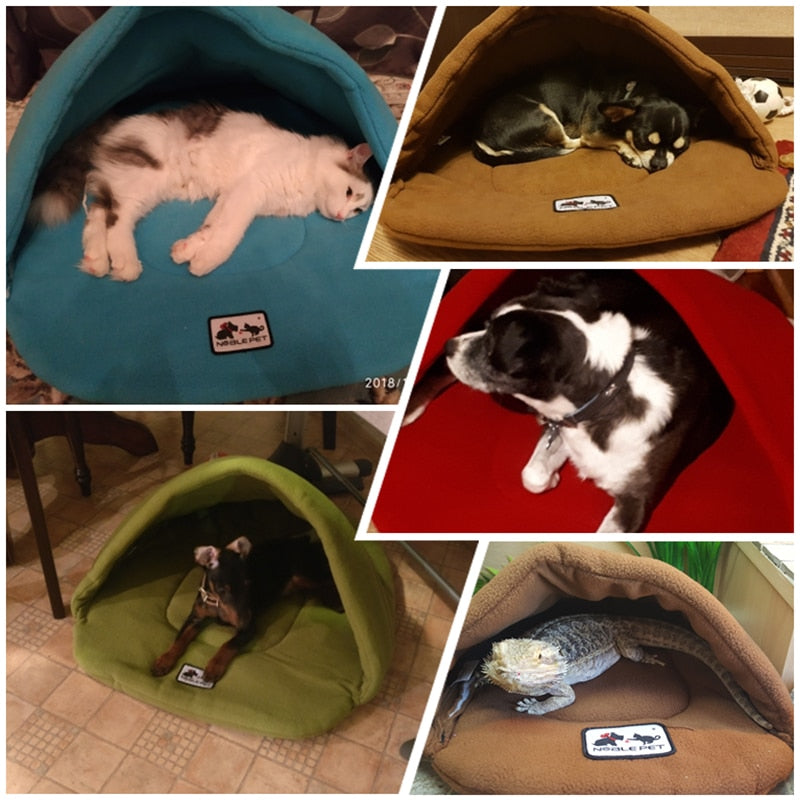 6 Colors Soft Polar Fleece Winter Warm Pet Heated Mat Small Dog Puppy Kennel House for Cats Sleeping Bag Nest Cave Bed The Clothing Company Sydney