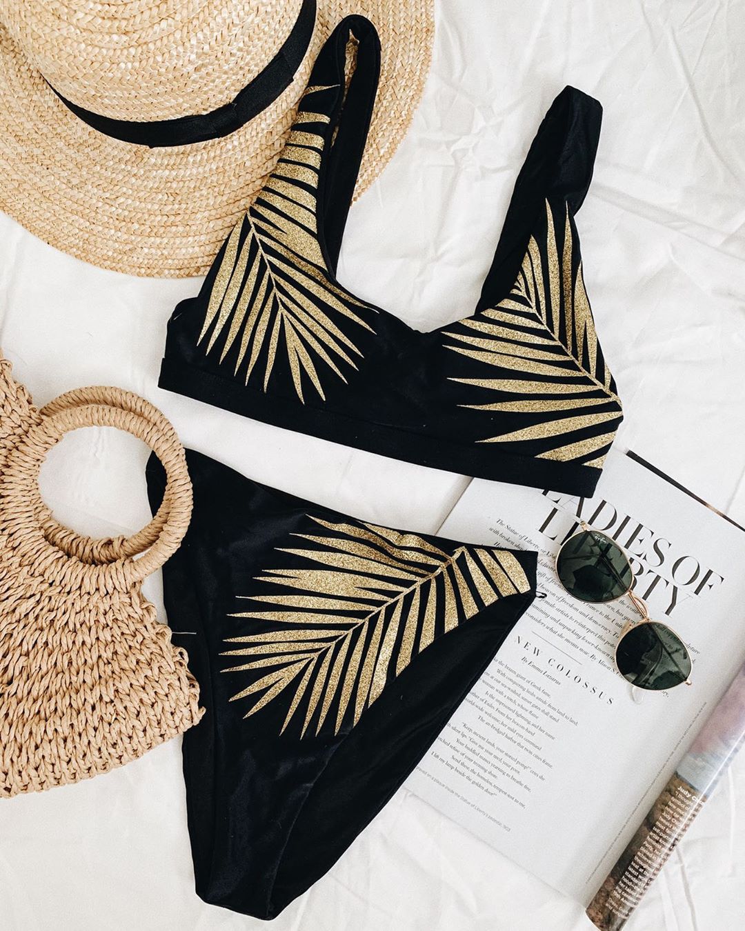 2 Piece Brazilian Women Print Side Tie Swimwear Push Up Swimsuit Bath Suit Bikini Set The Clothing Company Sydney