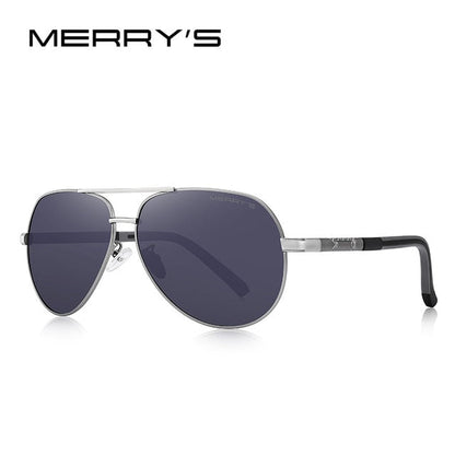 Designer Men's Classic Aluminum HD Polarized Pilot Sunglasses Aviation Frame For Driving UV400 Protection The Clothing Company Sydney