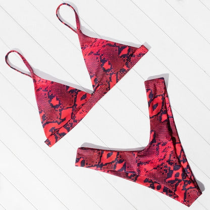 2 Piece Micro Swimwear Women's Leopard Print High Cut Swimming Bathing Suit Sexy Swimsuit Brazilian Bikini Set The Clothing Company Sydney