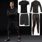 4 piece Men Running Fitness Compression Tracksuit Fitness Tight Running T-shirt Legging Sportswear Gym Sport set The Clothing Company Sydney