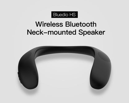 Bluedio HS bluetooth neck speaker column wireless speaker bluetooth 5.0 with bass FM radio SD card slot with microphone for game The Clothing Company Sydney