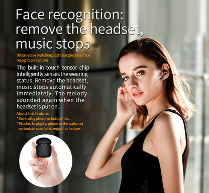 Bluedio HI wireless earphone bluetooth 5.0 earphone for phone stereo sport earbuds headset with charging box built-in microphone The Clothing Company Sydney