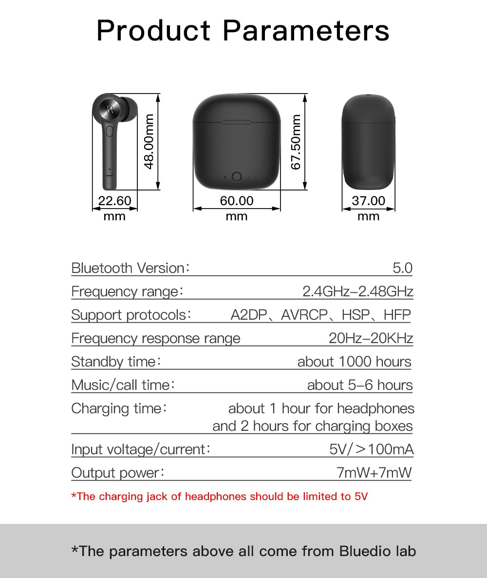 Bluedio HI wireless earphone bluetooth 5.0 earphone for phone stereo sport earbuds headset with charging box built-in microphone The Clothing Company Sydney