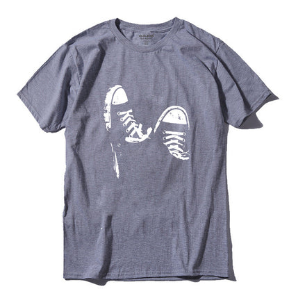 Cotton casual short sleeve skate shoe print mens ladies cool summer cool t shirt The Clothing Company Sydney