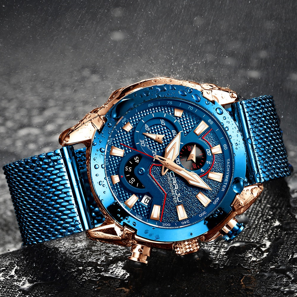 Luxury Brand Army Military Watch High-Quality 316L Stainless Steel Chronograph Men's Watch The Clothing Company Sydney