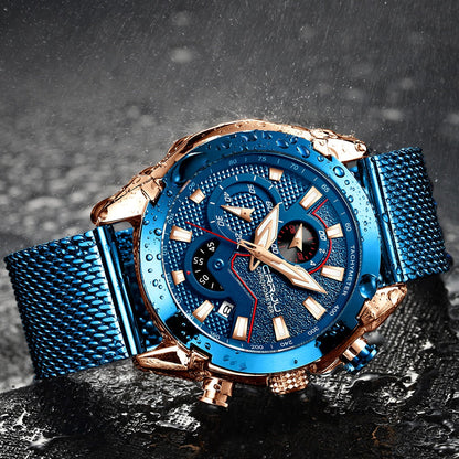 Luxury Brand Army Military Watch High-Quality 316L Stainless Steel Chronograph Men's Watch The Clothing Company Sydney