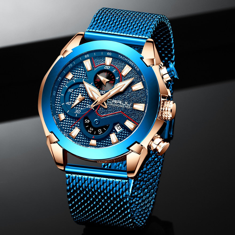 Luxury Brand Army Military Watch High-Quality 316L Stainless Steel Chronograph Men's Watch The Clothing Company Sydney