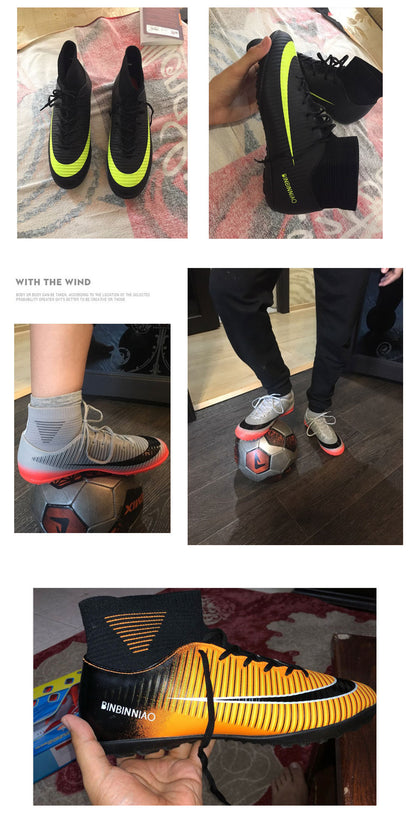 Indoor Outdoor Soccer Shoes for Men Women Football Shoes Kids Training Sneakers Spikes Soccer Cleats Futsal Football Boots The Clothing Company Sydney