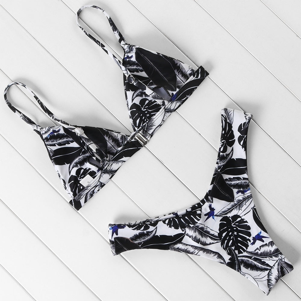 2 Piece Micro Swimwear Women's Leopard Print High Cut Swimming Bathing Suit Sexy Swimsuit Brazilian Bikini Set The Clothing Company Sydney