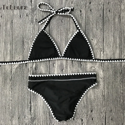 2 Piece New Sexy Swimwear Push Up Swimsuit Halter Top Padded Bathing Suit Bandage Brazilian Bikini Set The Clothing Company Sydney