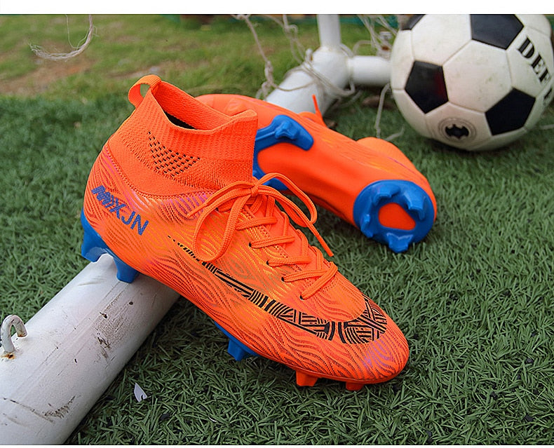 Indoor Soccer Shoes Men Women Kids High Top  Breathable Nonslip Soccer Cleats Shoes Turf Futsal Training Football Boots The Clothing Company Sydney
