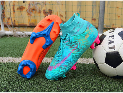 Indoor Soccer Shoes Men Women Kids High Top  Breathable Nonslip Soccer Cleats Shoes Turf Futsal Training Football Boots The Clothing Company Sydney