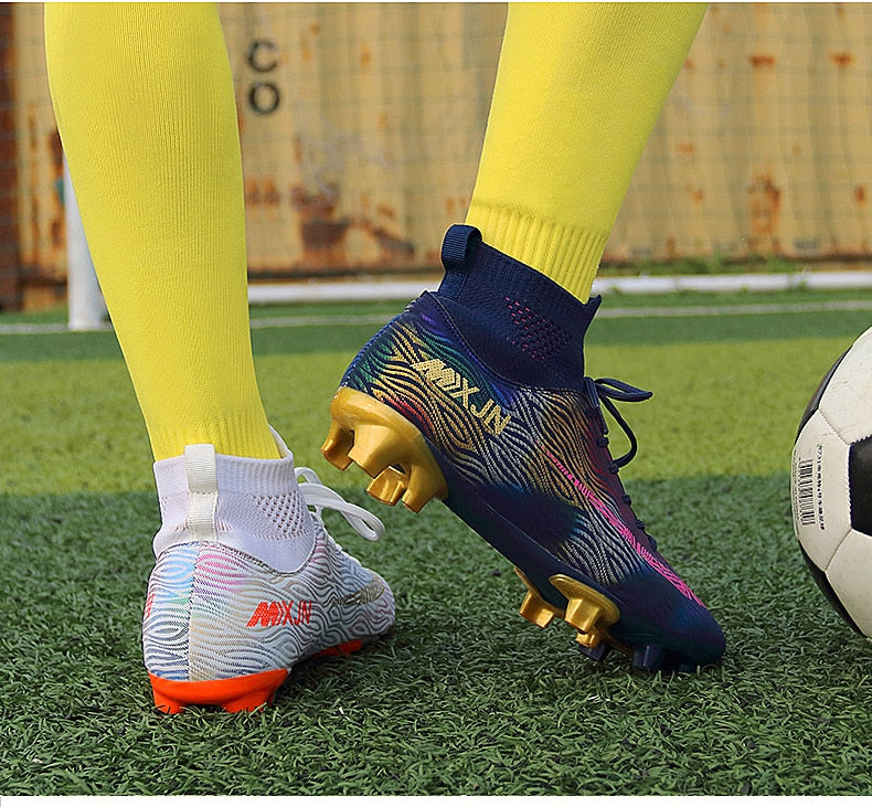 Indoor Soccer Shoes Men Women Kids High Top  Breathable Nonslip Soccer Cleats Shoes Turf Futsal Training Football Boots The Clothing Company Sydney
