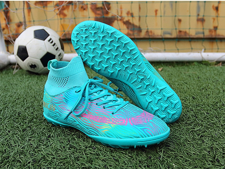 Indoor Soccer Shoes Men Women Kids High Top  Breathable Nonslip Soccer Cleats Shoes Turf Futsal Training Football Boots The Clothing Company Sydney