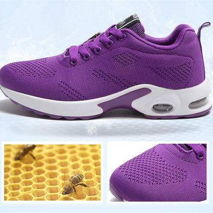 Breathable Mesh Comfort Jogging Air Cushion Lace Up Ladies Fashion Running Outdoor Sports Sneakers Shoes The Clothing Company Sydney