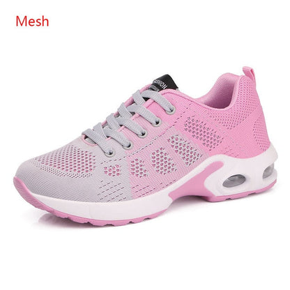 Breathable Mesh Comfort Jogging Air Cushion Lace Up Ladies Fashion Running Outdoor Sports Sneakers Shoes The Clothing Company Sydney