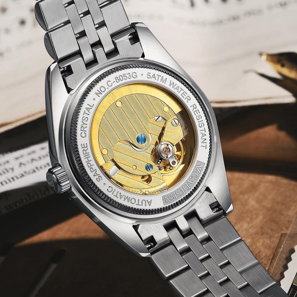 Luxury Automatic Watch Business Sport Stainless Steel Waterproof Watch Men's Mechanical Watch The Clothing Company Sydney