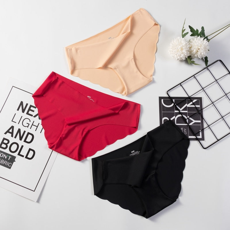 3 Pack Seamless Panties Underwear Sexy Briefs Solid Lingerie Underpants The Clothing Company Sydney