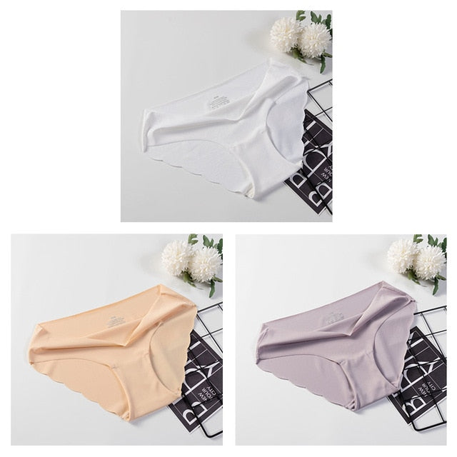 3 Pack Seamless Panties Underwear Sexy Briefs Solid Lingerie Underpants The Clothing Company Sydney