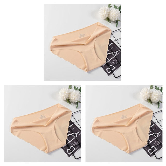 3 Pack Seamless Panties Underwear Sexy Briefs Solid Lingerie Underpants The Clothing Company Sydney
