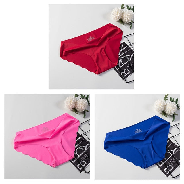 3 Pack Seamless Panties Underwear Sexy Briefs Solid Lingerie Underpants The Clothing Company Sydney