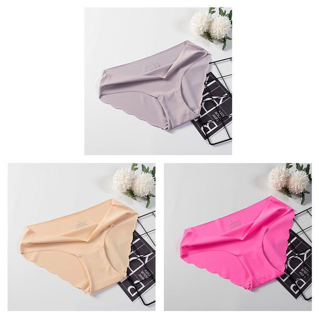 3 Pack Seamless Panties Underwear Sexy Briefs Solid Lingerie Underpants The Clothing Company Sydney