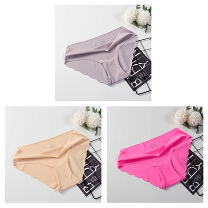 3 Pack Seamless Panties Underwear Sexy Briefs Solid Lingerie Underpants The Clothing Company Sydney