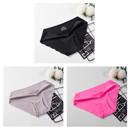 3 Pack Seamless Panties Underwear Sexy Briefs Solid Lingerie Underpants The Clothing Company Sydney