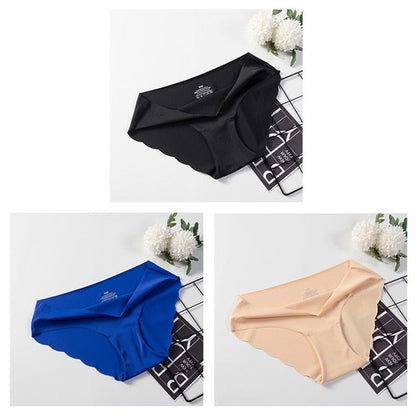 3 Pack Seamless Panties Underwear Sexy Briefs Solid Lingerie Underpants The Clothing Company Sydney