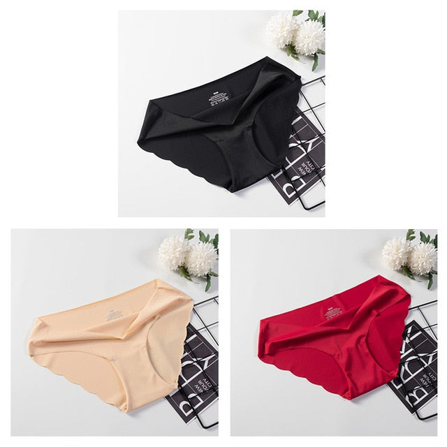 3 Pack Seamless Panties Underwear Sexy Briefs Solid Lingerie Underpants The Clothing Company Sydney