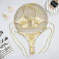 2 Piece High Waist Hollow Out Bandeau Swimsuit Lace Up Micro Bikini Backless Bathing Suit The Clothing Company Sydney