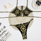 2 Piece High Waist Hollow Out Bandeau Swimsuit Lace Up Micro Bikini Backless Bathing Suit The Clothing Company Sydney