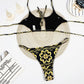 2 Piece High Waist Hollow Out Bandeau Swimsuit Lace Up Micro Bikini Backless Bathing Suit The Clothing Company Sydney