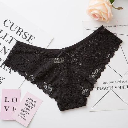 2 Pack Lace Panties Lingerie Tempting Pretty Briefs High Quality Cotton Low Waist Cute Underwear The Clothing Company Sydney