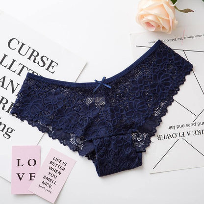 2 Pack Lace Panties Lingerie Tempting Pretty Briefs High Quality Cotton Low Waist Cute Underwear The Clothing Company Sydney