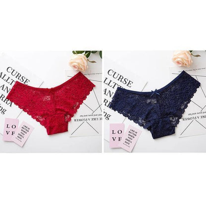 2 Pack Lace Panties Lingerie Tempting Pretty Briefs High Quality Cotton Low Waist Cute Underwear The Clothing Company Sydney