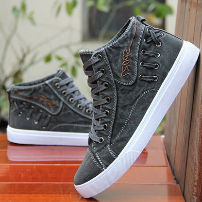 Autumn Sneakers Designer Cross Tied High Top Casual port Canvas Shoes Sneakers The Clothing Company Sydney