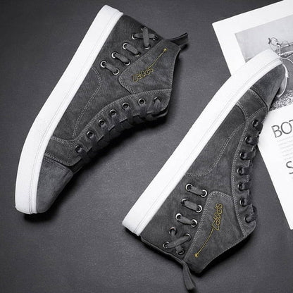 Autumn Sneakers Designer Cross Tied High Top Casual port Canvas Shoes Sneakers The Clothing Company Sydney