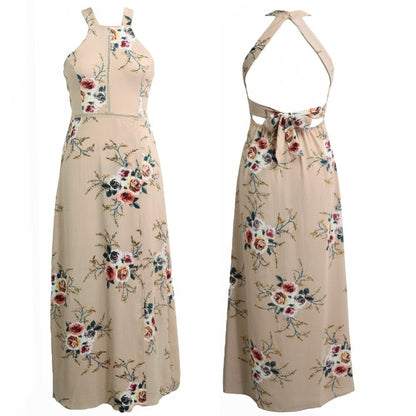 Bohemian Floral Print Summer Maxi Dress Off Shoulder Women Beach Long Backless Sexy Split Party Dresses The Clothing Company Sydney