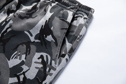 2 Piece Camouflage Sweatshirts Jacket + Pants Sets Camo Men Tracksuit Hooded Outerwear Hoodie Set The Clothing Company Sydney