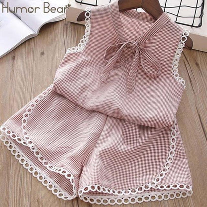 Baby Girl Clothes Summer Children's Girls' Clothing Kids Bay Clothes Toddler Chiffon bowknot coat+Pants Set The Clothing Company Sydney