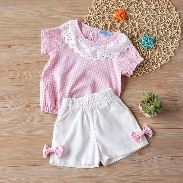 Baby Girl Clothes Summer Children's Girls' Clothing Kids Bay Clothes Toddler Chiffon bowknot coat+Pants Set The Clothing Company Sydney