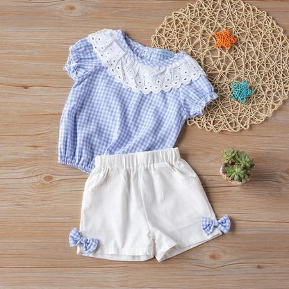 Baby Girl Clothes Summer Children's Girls' Clothing Kids Bay Clothes Toddler Chiffon bowknot coat+Pants Set The Clothing Company Sydney