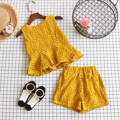 Baby Girl Clothes Summer Children's Girls' Clothing Kids Bay Clothes Toddler Chiffon bowknot coat+Pants Set The Clothing Company Sydney